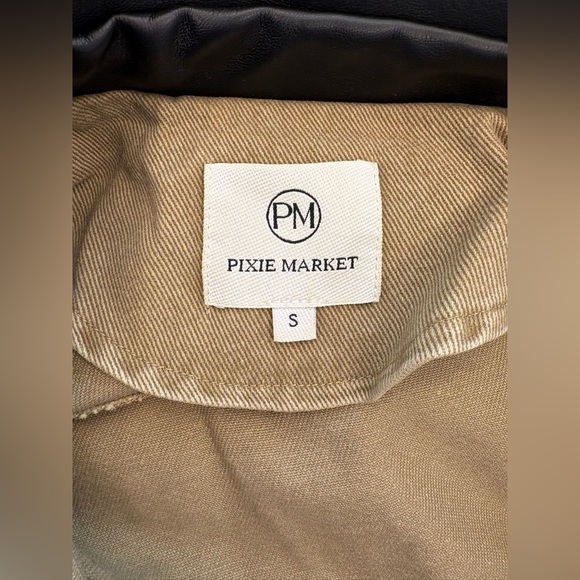 Pixie Market Tan and Black Jacket - Picture 8 of 8